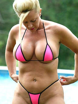 loved old son in bikini pics