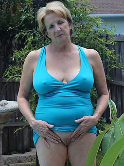 beautiful mature women outdoors photo